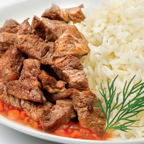 ужин Азу с рисом мужское меню диета Малышевой 