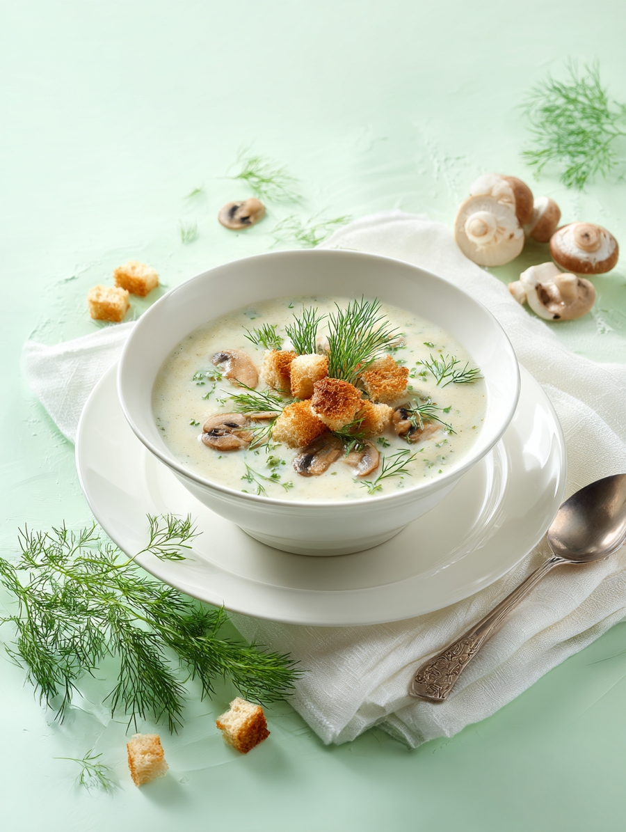 Крем-суп грибной готовое блюда это норма