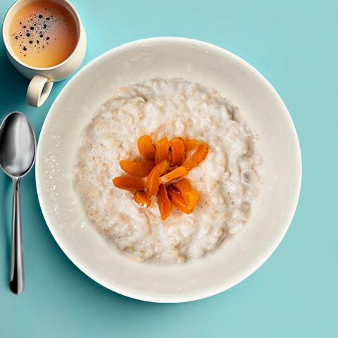 Каша овсяная курага и карамель