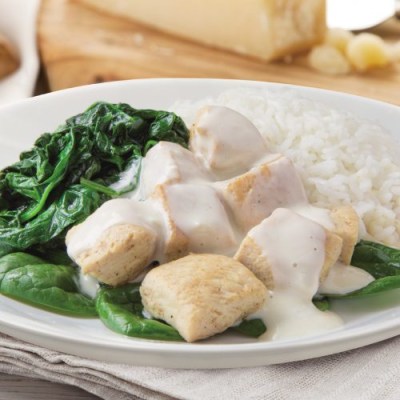 Ужин Цыпленок под сливочным соусом со шпинатом VIP меню Диеты Елены Малышевой