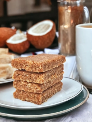 Глазированный батончик Кокос-Черника полезный перекус