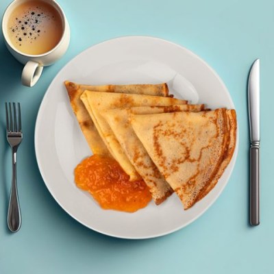 Блины с ягодным джемом Кумир