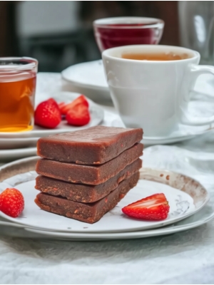 протеиновый батончик Клубничный йогурт полезный перекус