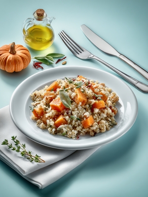 Завтрак Пряная тыква с киноа