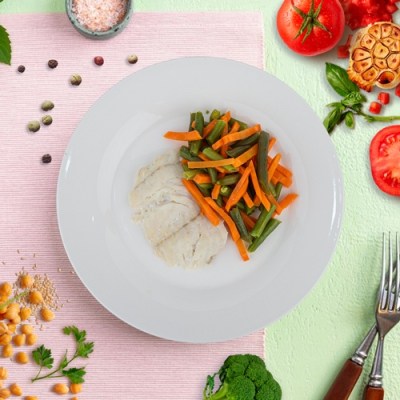 Филе сайды на пару и стручковая фасоль Диета Елены Малышевой