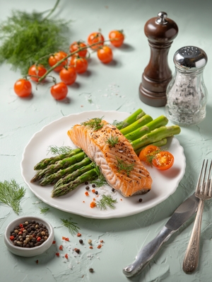 trout-pink-pepper-asparagus