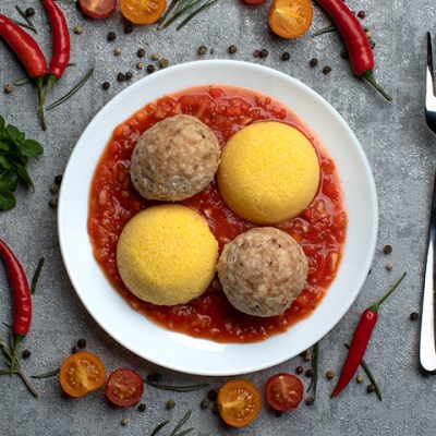 Митболы из индейки с булгуром в мексиканском соусе Кумир