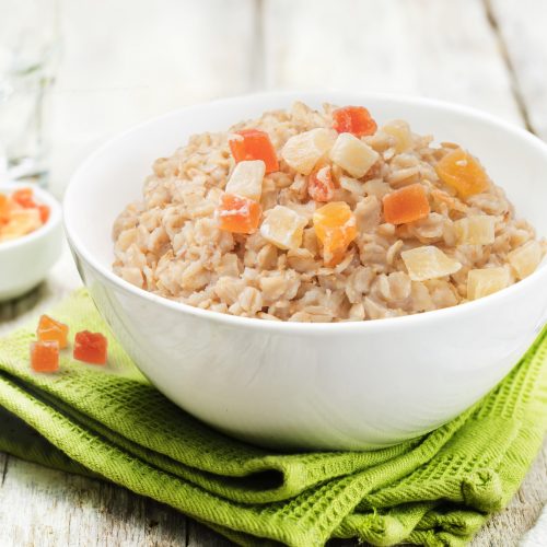 Завтрак Каша овсяная молочная с ананасом и папайей VIP меню Диета Малышевой