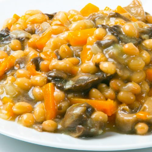 Завтрак Соте из фасоли с грибами Базовое меню Диета Елены Малышевой