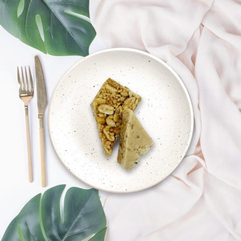 Батончик неглазированный двойной «Арахис- Соленая карамель»