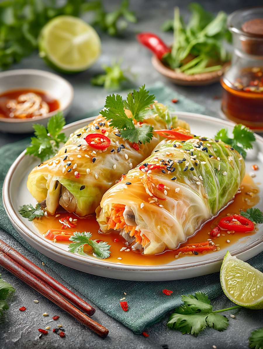 Голубцы овощные с грибами по-азиатски готовое блюдо Это Норма