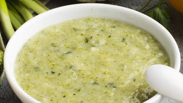 Рецепт на второй завтрак Суп-пюре из цветной капусты